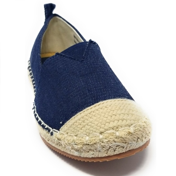 Forever Young Shoes Women Denim Flat Espadrilles E286 Dark Blue Poshmark